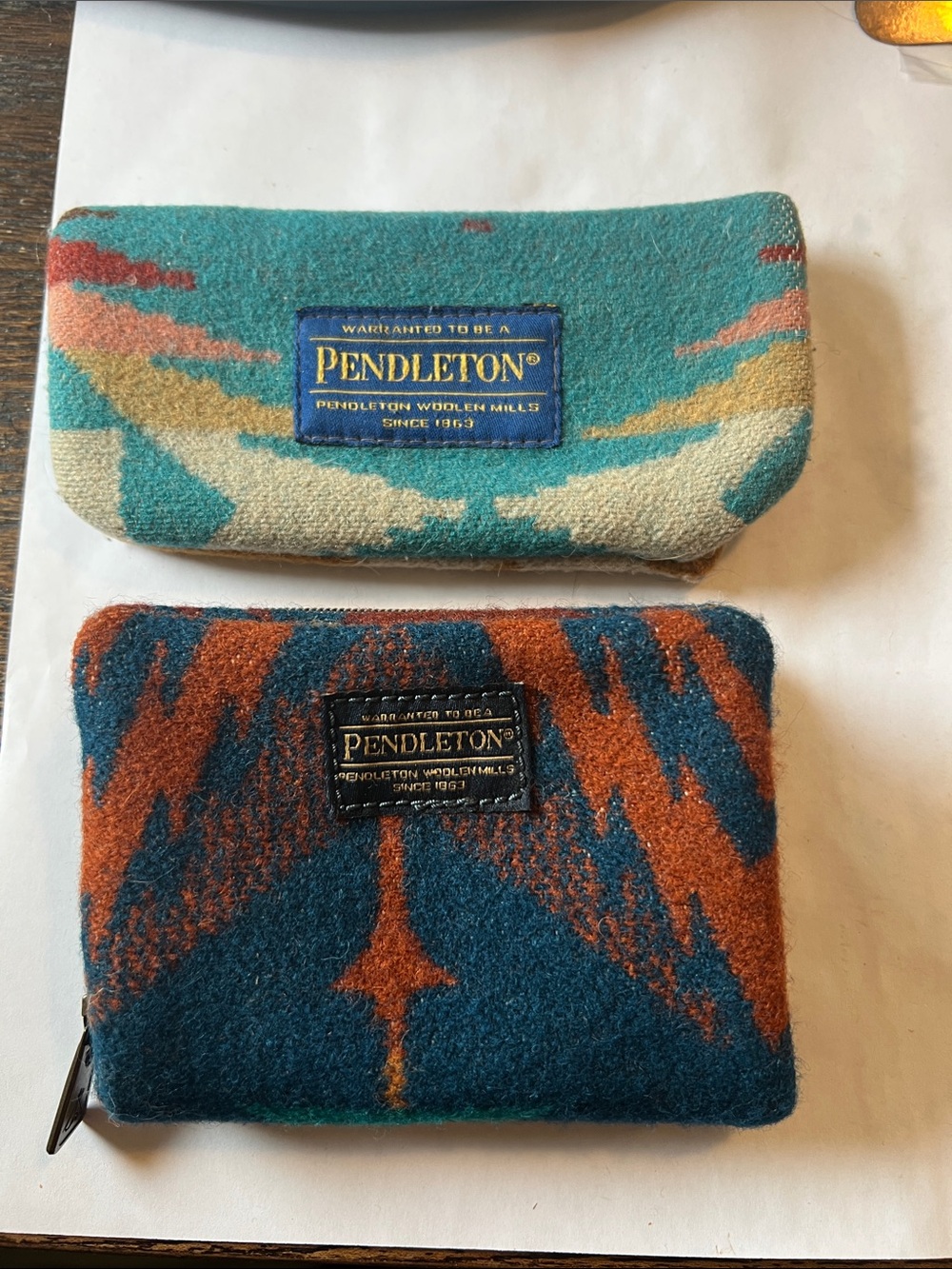 Pendleton wallet and eyeglass case